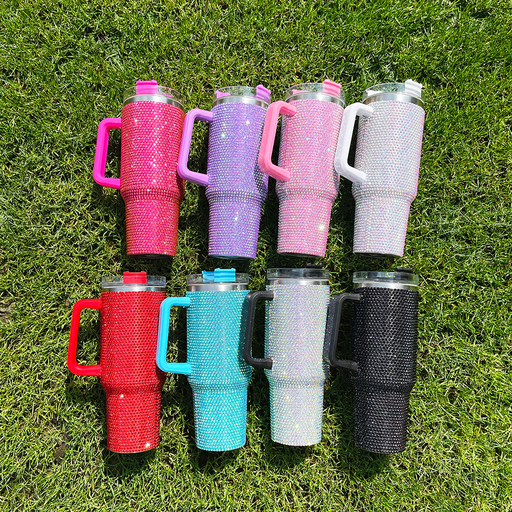display-of-wholesale-40oz-rhinestones-bling-travel-mugs-sparkle-tumbler