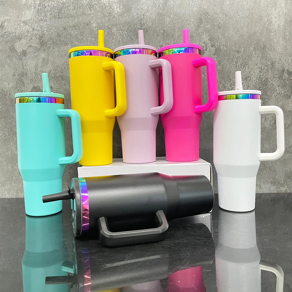 display-of-40oz-rainbow-tumbler-cup-plated-travel-mug-with-leakproof-lids