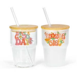 display-of-12oz-sublimation-blank-glass-mug-with-lids-for-uv-dtf-wraps