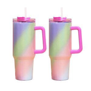 Twill Glitter 40oz Travel Mug