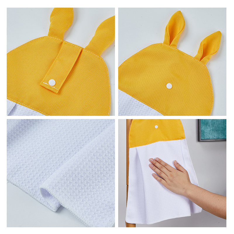 Sublimation Blank Bunny Ears Waffle Soft Hand Hanging Towels