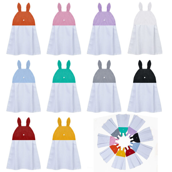 Sublimation Blank Bunny Ears Waffle Soft Hand Hanging Towels