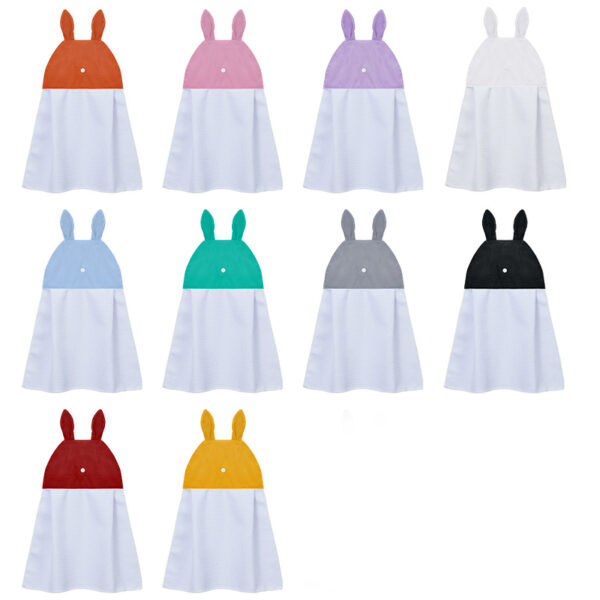 Sublimation Blank Bunny Ears Waffle Soft Hand Hanging Towels