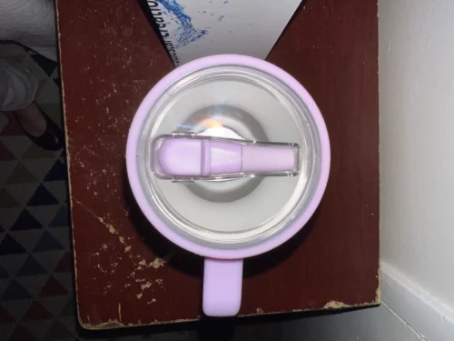 20pcs Double Walled Insulated Stainless Steel 40oz Travel Mugs with Foldable Flip Top Straw photo review