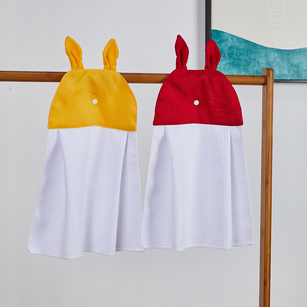 Sublimation Blank Bunny Ears Waffle Soft Hand Hanging Towels