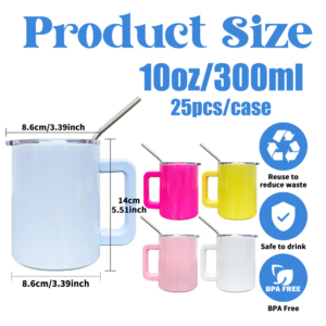 10oz-macaron-colored-sublimation-coffee-mugs-with-metal-straws-size-chart