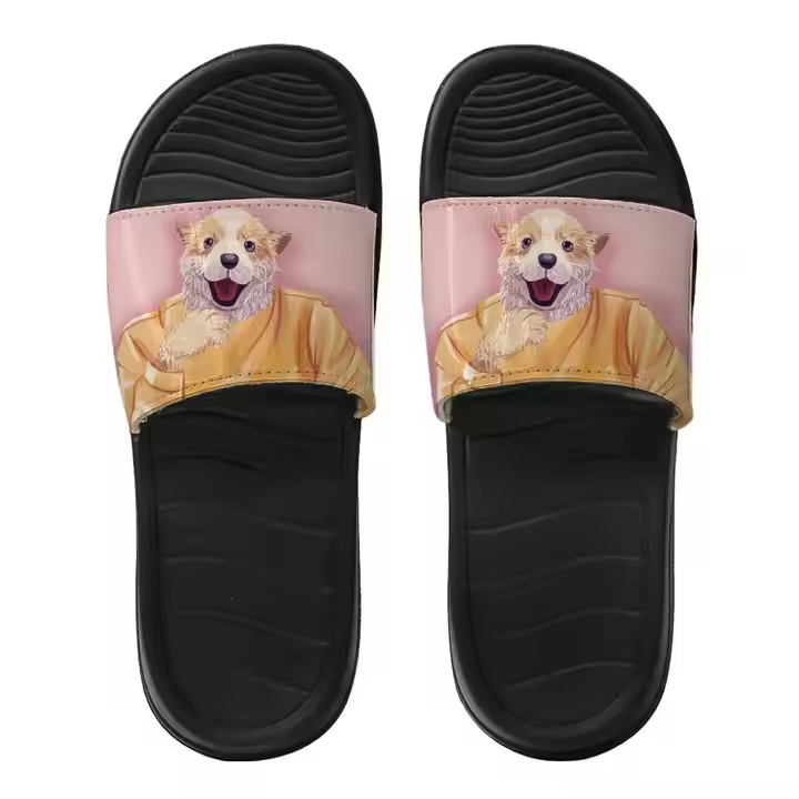 Sublimation Blanks PU Leather Slippers For Men & Women