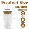 3oz Sublimation Pre-drilled Snow Globe Mini Shot Glass with Bamboo Lid 3oz Sublimation Pre-drilled Snow Globe Mini Shot Glass with Bamboo Lid