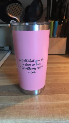 25pcs 20oz Powder Coated Stainless Steel Double Wall Tumbler photo review