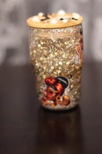 50pcs Mini 3oz Sublimation Snow Globe Shot Glasses With Lids photo review