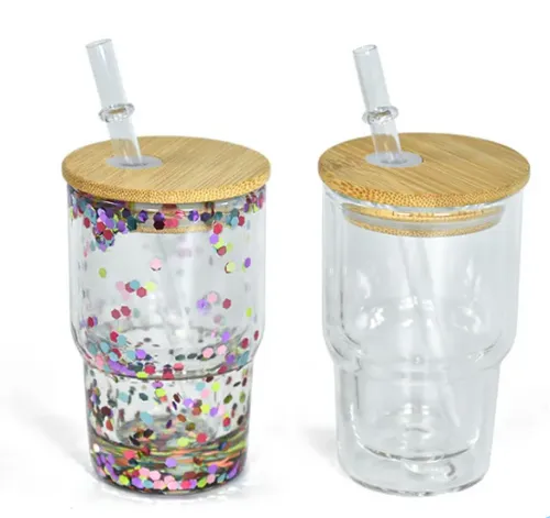 display-2-of-mini-3oz-sublimation-snow-globe-shot-glasses-with-bamboo-lids