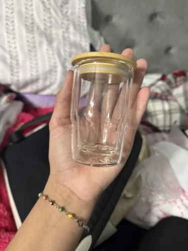 50pcs Mini 3oz Sublimation Snow Globe Shot Glasses With Lids photo review