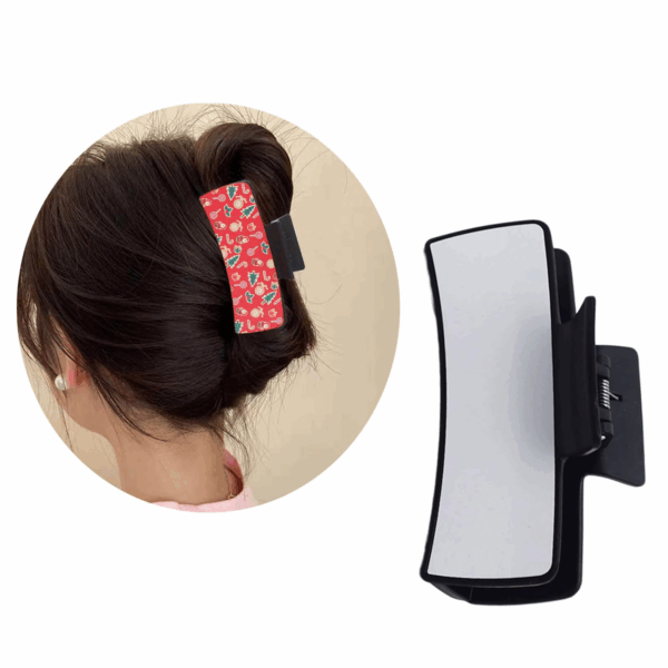 Hair Claw Clip Fashionable Sublimation Aluminum Plate Hair Clip for Women