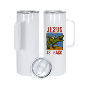 20oz Sublimation Straight Skinny Tumbler with Handle