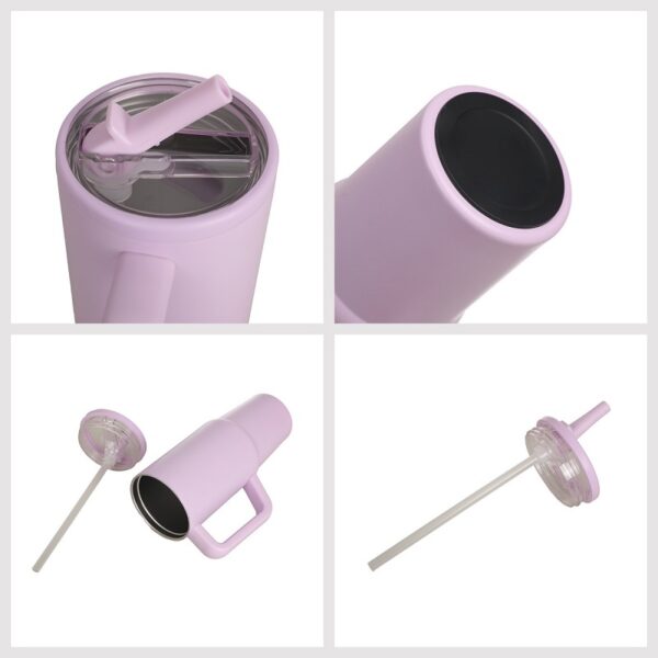 details-of-reusable-stainless-steel-water-bottle-travel-mug-with-flip-straw-lids