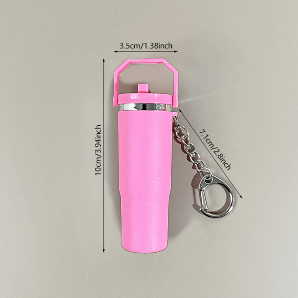 Mini Keychain Cup 30oz Travel Tumbler Keychain Balm Holder