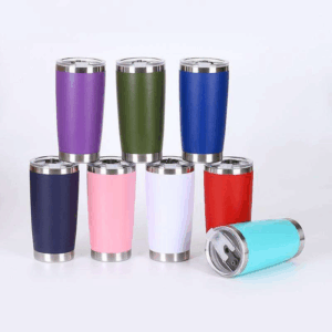 25pcs 20oz Powder Coated Stainless Steel Double Wall Tumbler