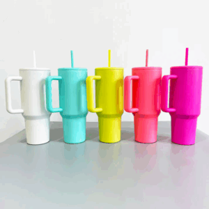 40oz H3.0 Matte Colored Sublimation Travel Mug Tumbler With Handle display-of-40oz-h3-0-matte-colored-sublimation-travel-mug-tumbler-with-handle