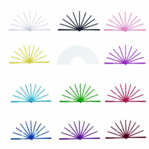 13&ldquo; Colored Sublimation Blank Fabric Folding Clacking Fans