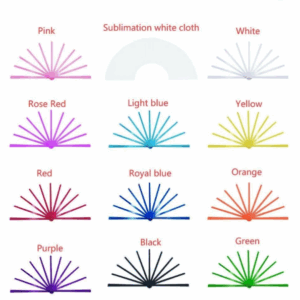 display-of-13in-colored-sublimation-blank-fabric-folding-clacking-fans