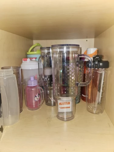 20pcs 40oz Pre-Drilled Double Wall Plastic Snow Globe Cups with Handle photo review