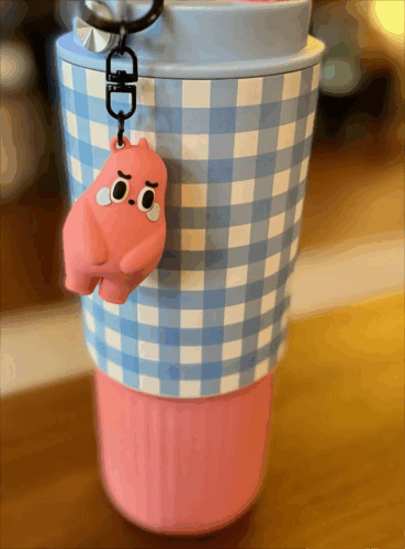 30oz Tumbler 304 Stainless Steel Plaid Thermos Cup with Handle photo review