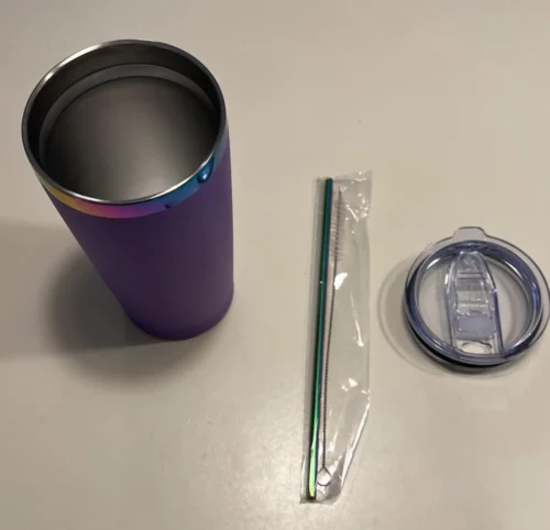 20oz Stainless Steel Holographic Rainbow Plated Coated Tumblers photo review