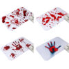 Halloween Bloody Hand Foot Prints Mat Scary Home Decor