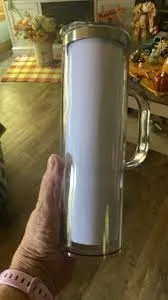 25pcs 20oz Sublimation Snow Globe Tumblers with Handle & Pre-Drilled Hole photo review