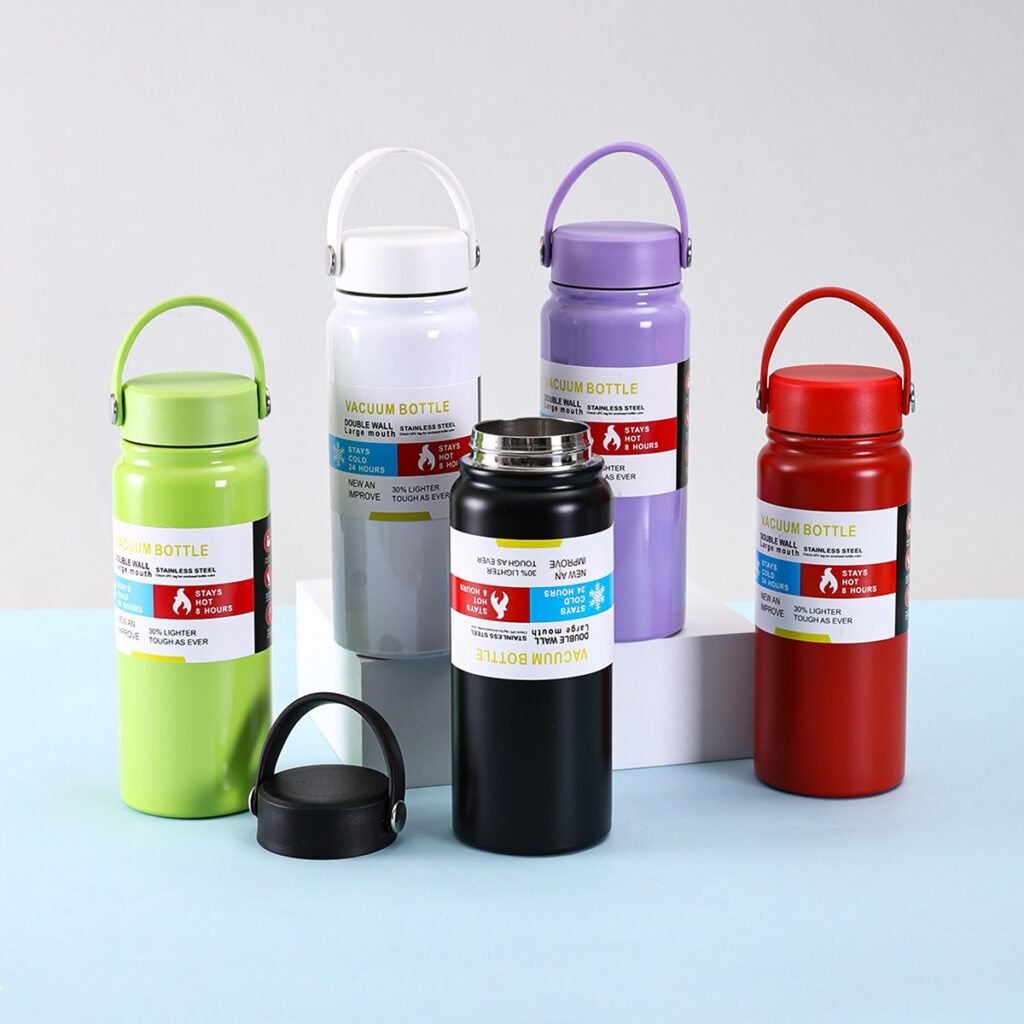 thermos-insulated-stainless-steel-flask-water-bottle-with-portable-handle-lids-display-1
