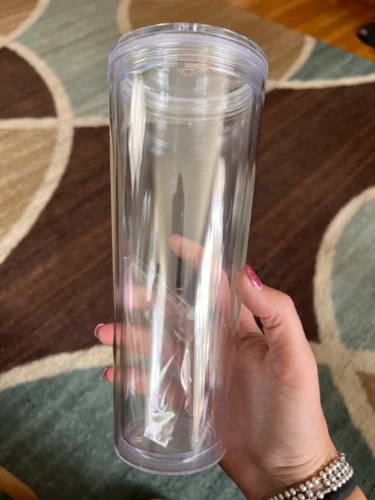 20pcs Plastic Snow Globe 16/24oz Acrylic Tumbler with Dome Lid photo review