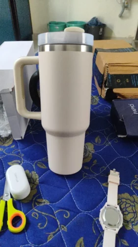 H2.0 40oz Powder Coated Travel Mug Car Cup Mixed Colors photo review