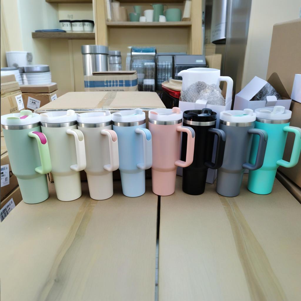 display-1 of-40oz-powder-coated-travel-mug-car-cup-wholesale