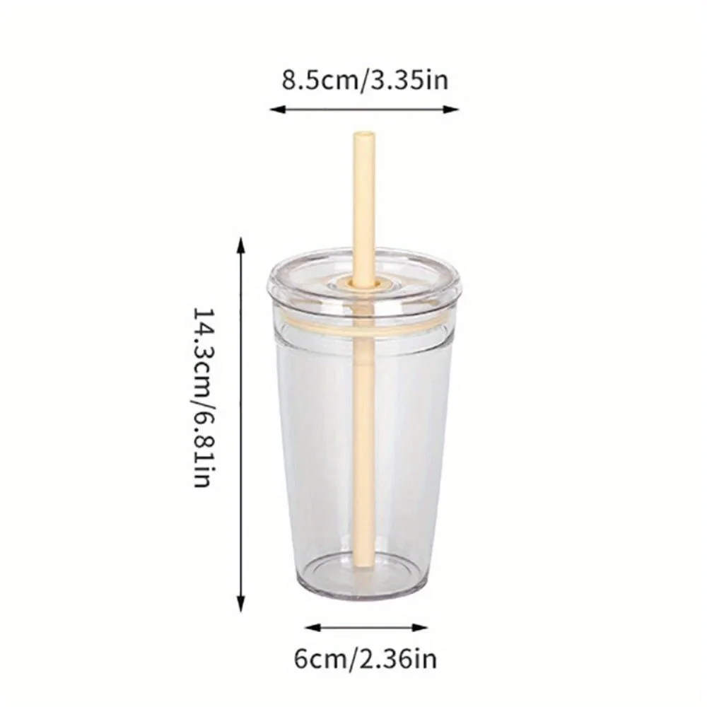 15oz-acrylic-plastic-coffee-cup-single-layer-with-colored-straws
