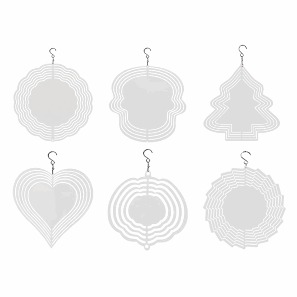 Double-Sided Sublimation Blanks Aluminum Wind Spinner