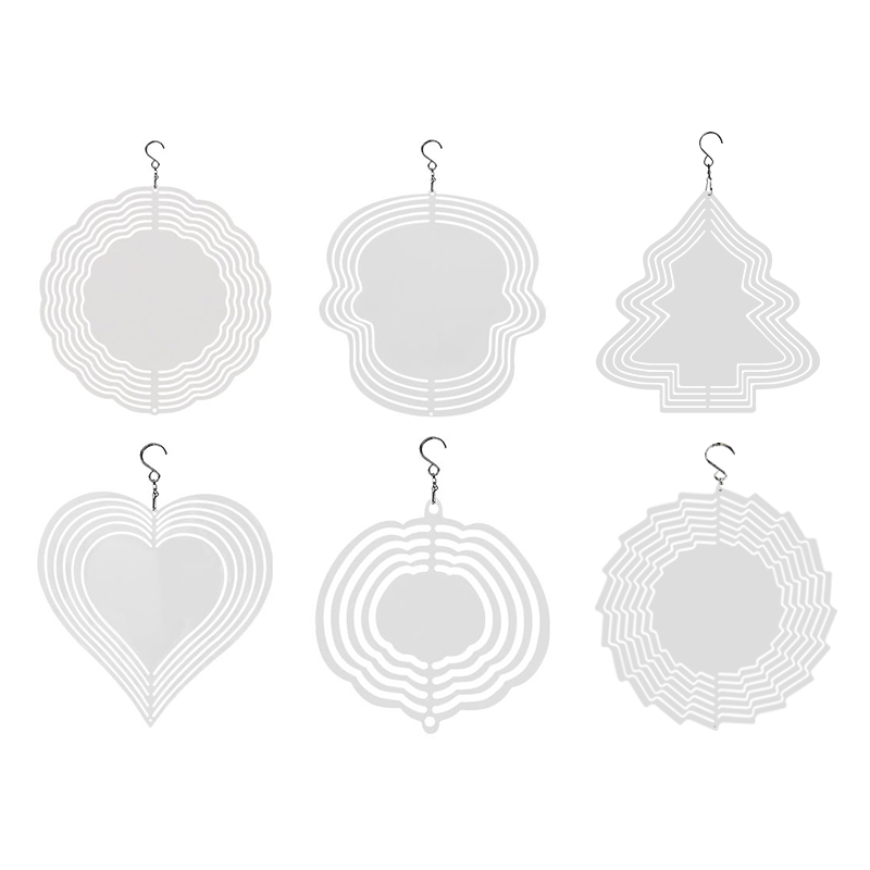 Double-Sided Sublimation Blanks Aluminum Wind Spinner
