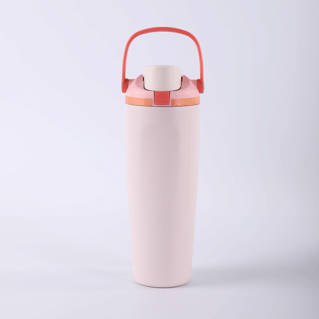 light-orange-30oz-owala-sip-dupe-powder-coated-water-bottle-with-handle-and-lock-lid