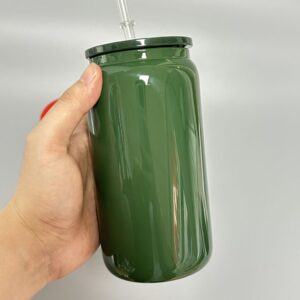 green-solid-colored-16oz-sublimation-glass-can-for-christmas