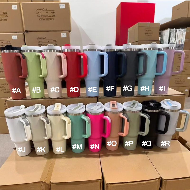 40oz-powder-coated-travel-mug-car-cup-wholesale-display