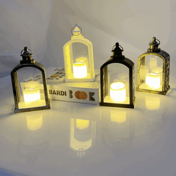 Arch-Shaped Sublimation LED Candle Lamp Flickering Flame Effect Portable Lantern