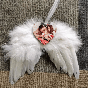 Sublimation Angel Wing Ornaments MDF Plate Christmas Decoration