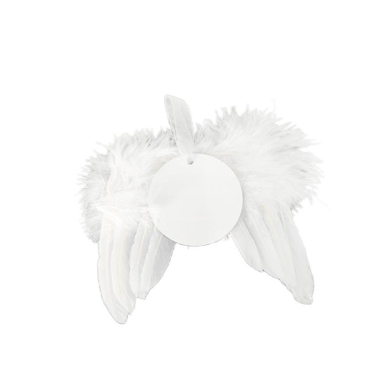 Sublimation Angel Wing Ornaments MDF Plate Christmas Decoration