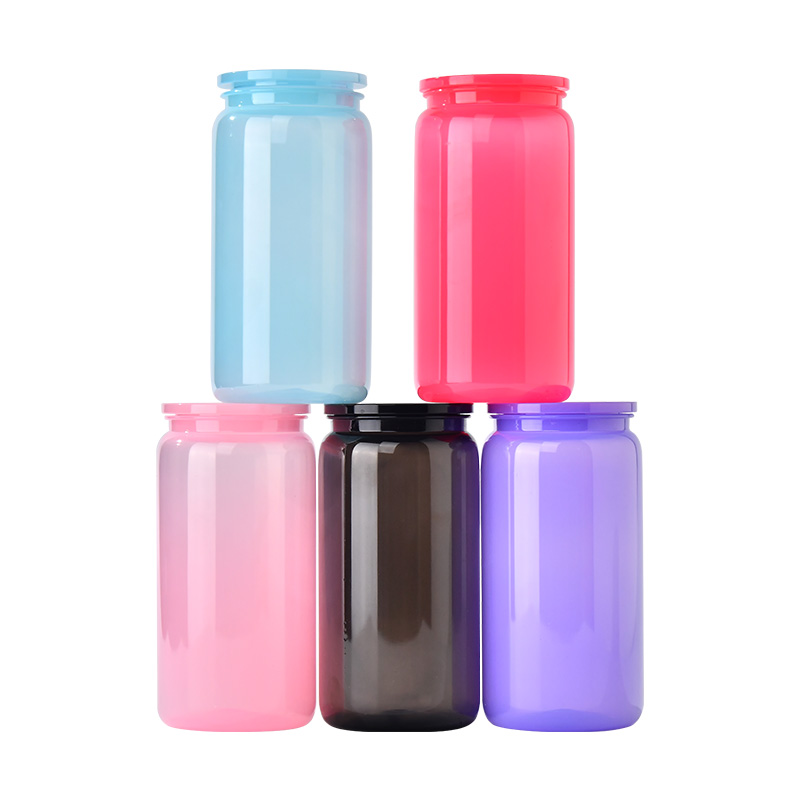 16oz-dark-colored-acrylic-plastic-soda-beer-can-glass-with-pp-lids