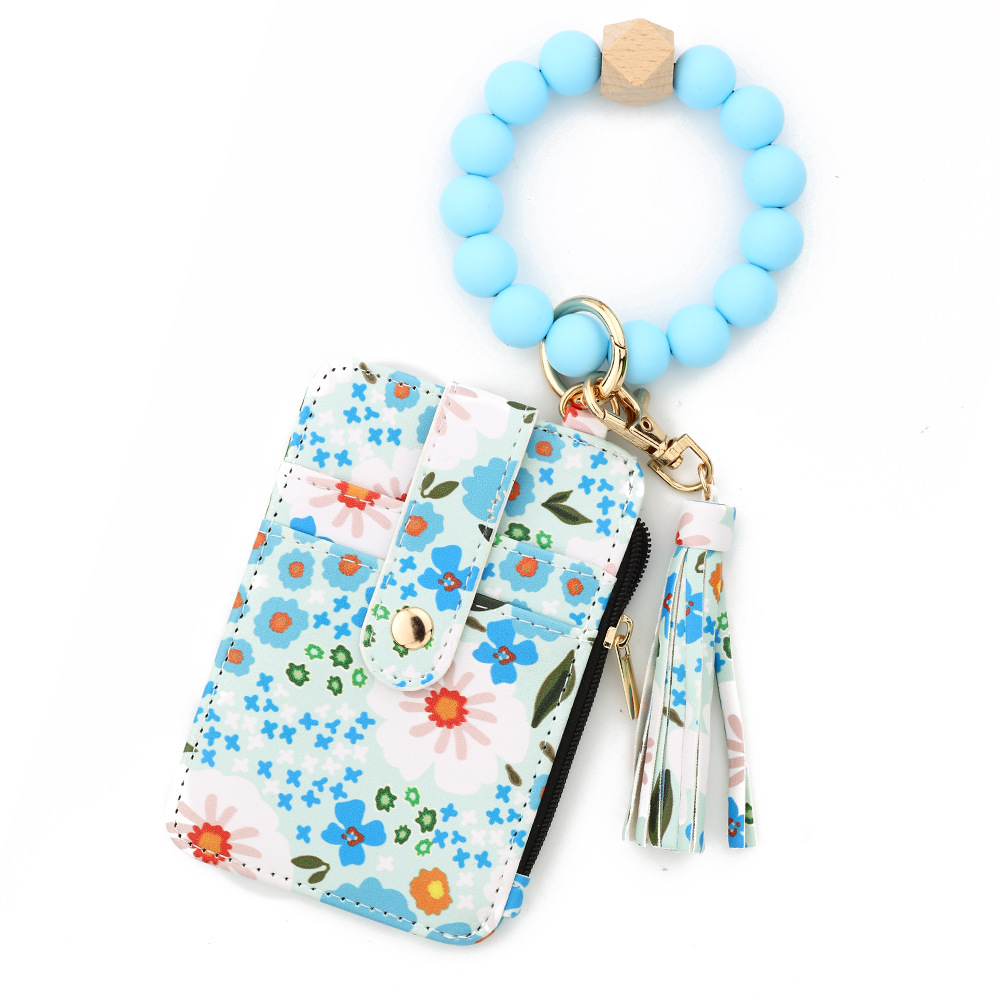 blue-boho-style-beaded-tassel-keychain-floweral-bracelet-card-wallets