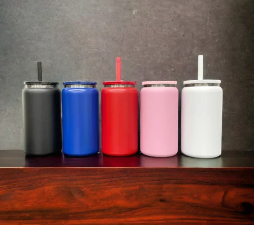 25pcs 16oz Vacuum Black Plated Underneath Powder Coated Stainless Steel Soda Can photo review