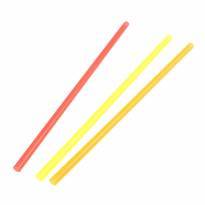 Flat Mouth Plastic Reusable Straw for 16oz Cups & Jars