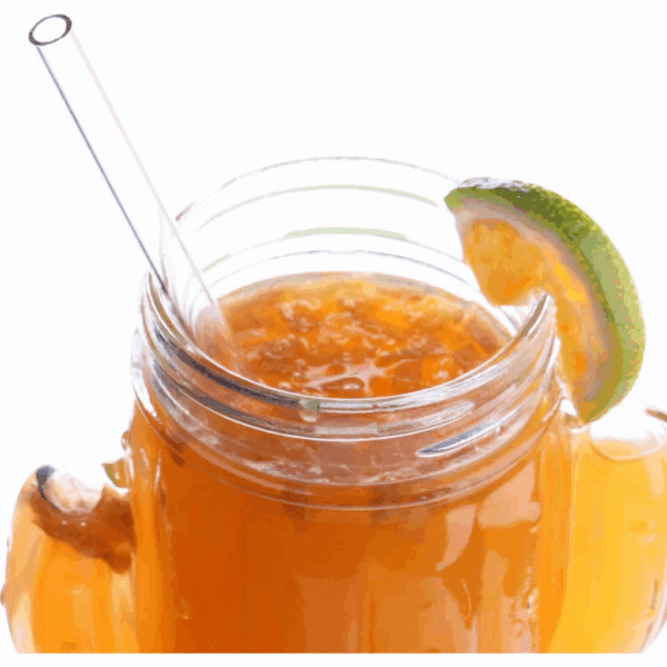 Flat Mouth Plastic Reusable Straw for 16oz Cups & Jars