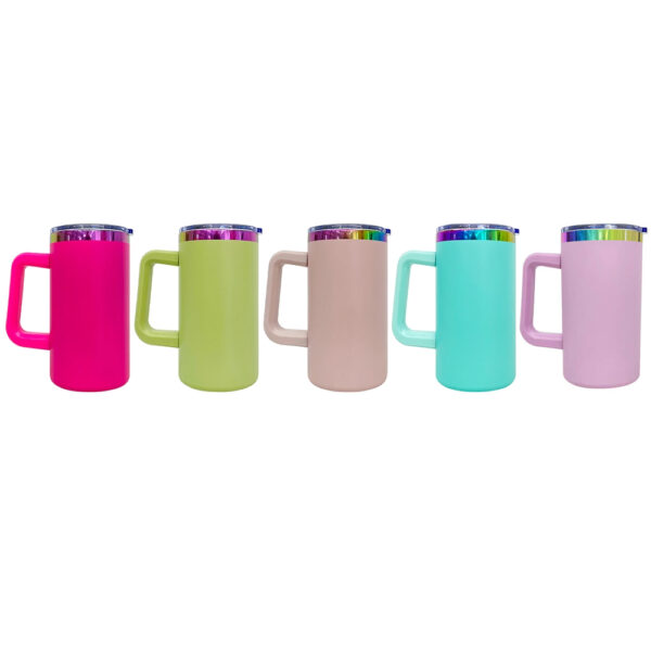 rainbow-plated-20oz-coffee-mugs-with-removable-plastic-handle-for-laser-engraving