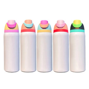 Sublimation Blank Stainless Steel Vacuum Flask Owala Freesip 24oz Water Bottle