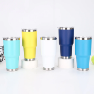 display-of-bulk-30oz-powder-coated-coffee-mug-for-laser-engraving